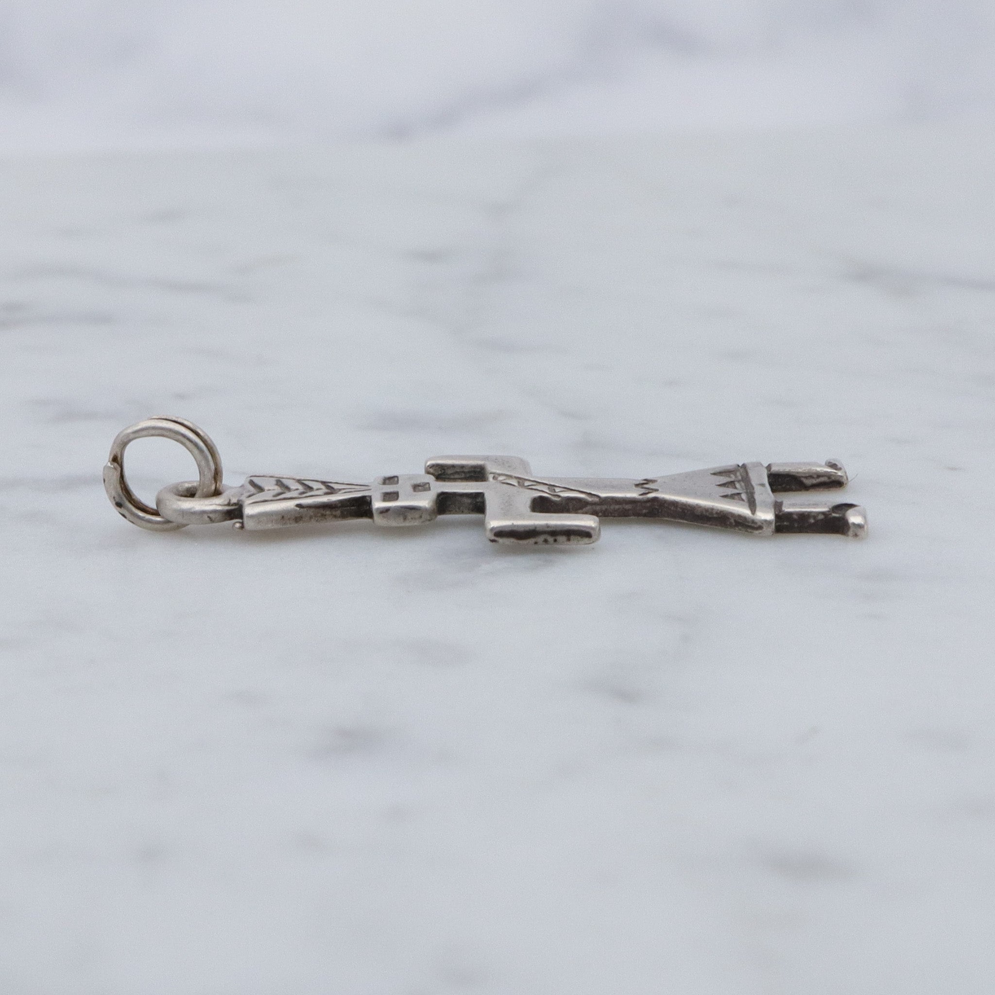 Vintage Native American sterling Kachina doll dancer pendant